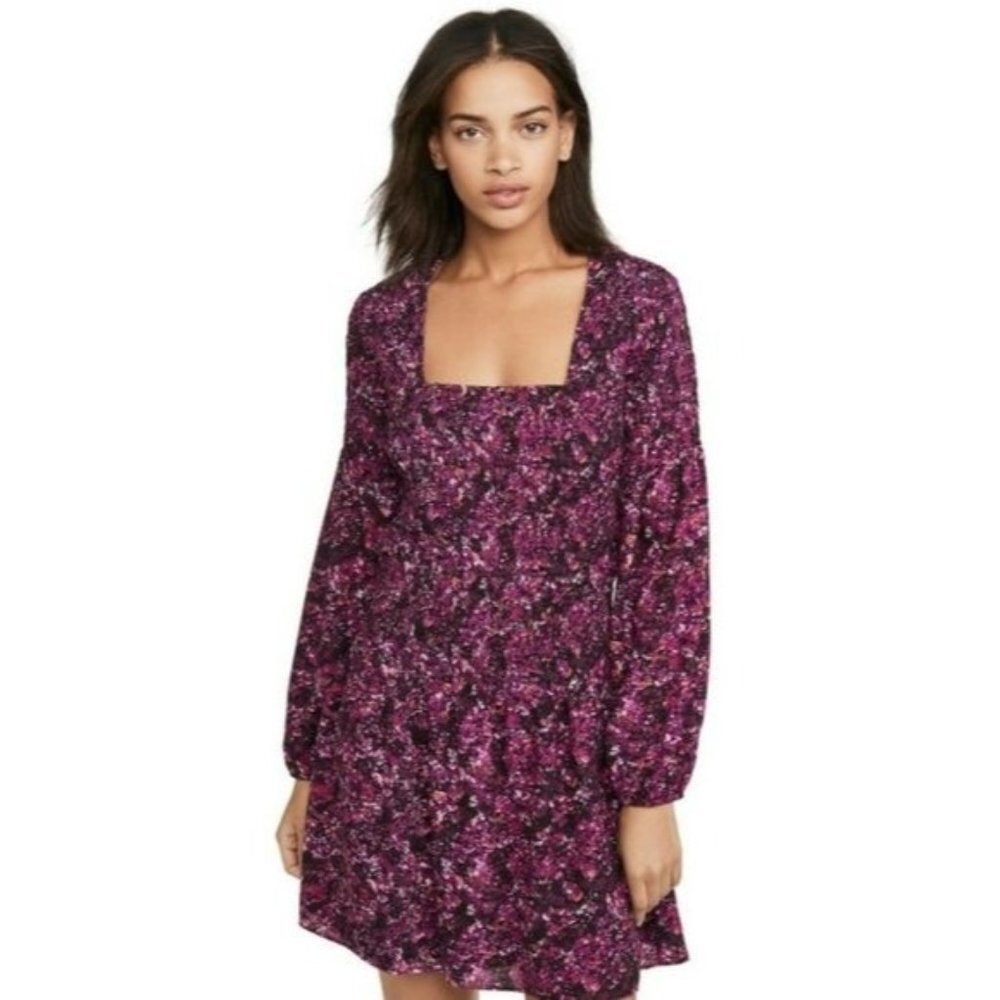 NWT Parker Tiara Smocked Long-sleeve Dress Size Large